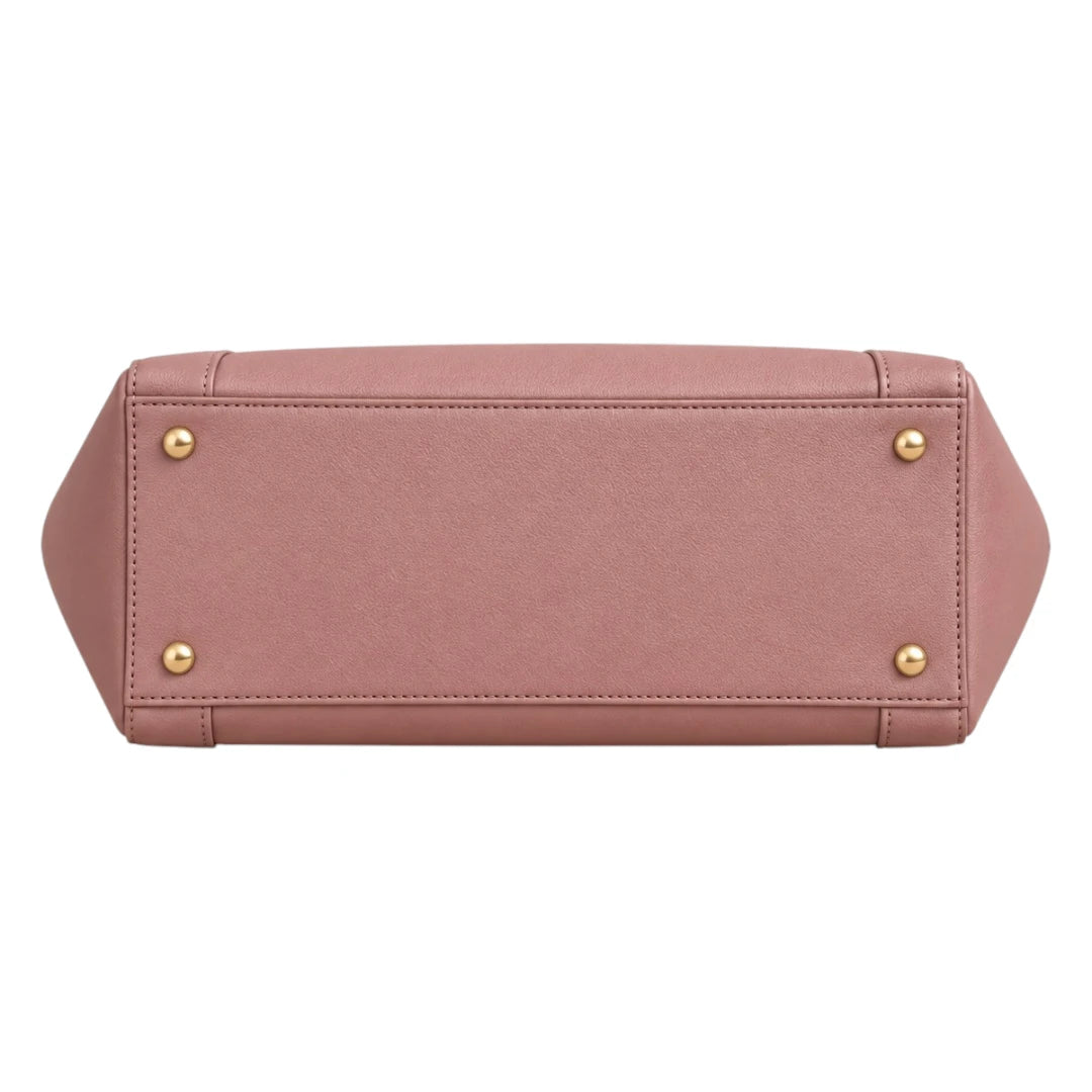 Totony Dusty Pink Women’s Tote Handbags – Faux Leather Everyday Shoulder Bag