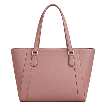 Totony Dusty Pink Women’s Tote Handbags – Faux Leather Everyday Shoulder Bag
