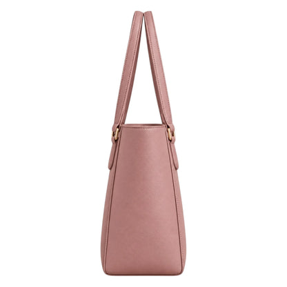 Totony Dusty Pink Women’s Tote Handbags – Faux Leather Everyday Shoulder Bag
