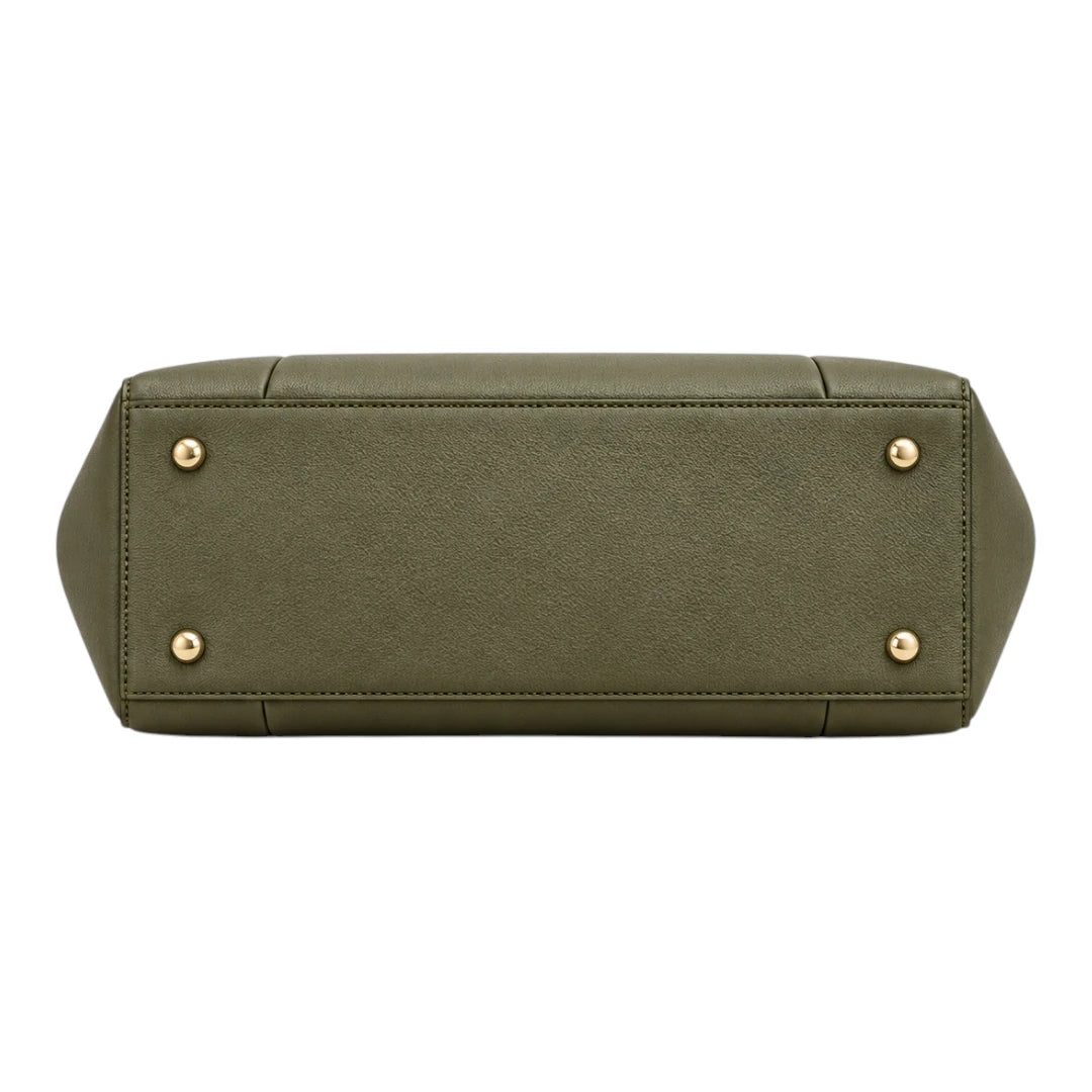 Totony Olive Green Women’s Tote Handbags – Faux Leather Everyday Shoulder Bag