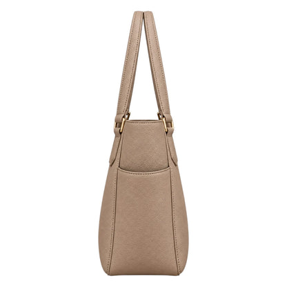 Totony Taupe Women’s Tote Handbags – Faux Leather Shoulder Carry Everyday Bag